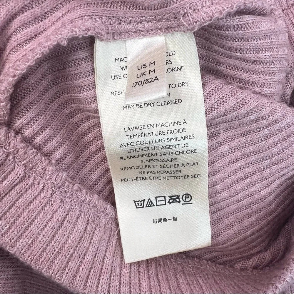 Free people set Mauve Ribbed 2-piece Pants and Top set with Sweetheart Neckline
